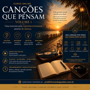 Capa do livro Canções que Pensam – Volume 1